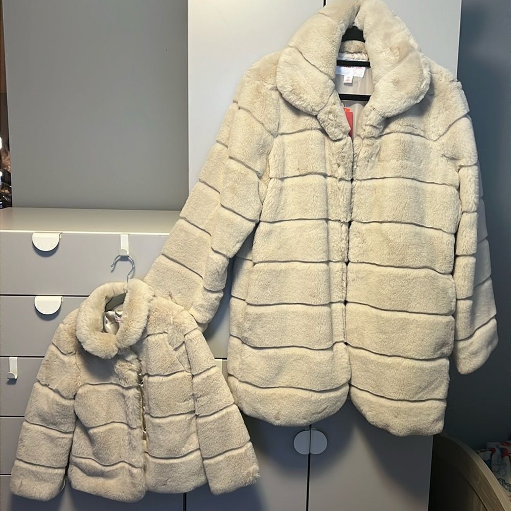 Joe Fresh x Jillian Mommy & me fur coats 💕